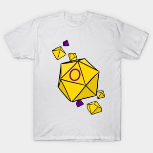 Intersex Pride Flag Dice T-Shirt